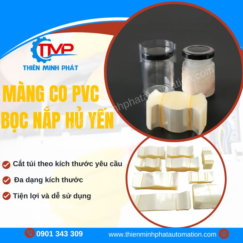 MÀNG CO PVC BỌC NẮP HỦ YẾN